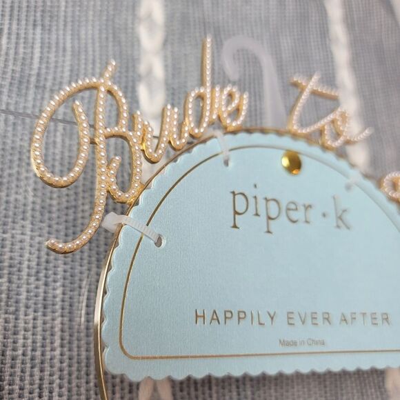 NWT- PIPER K 'Bride To Be' Headband - Picture 3 of 6
